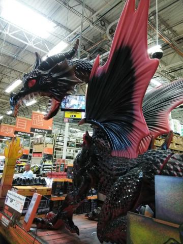 Holloween Dragon at Home Depot 2