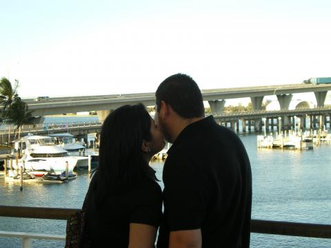Ana Virginia Garcia Castellon and Ali Sanchez at Bayside Market Place-May 8 2009
