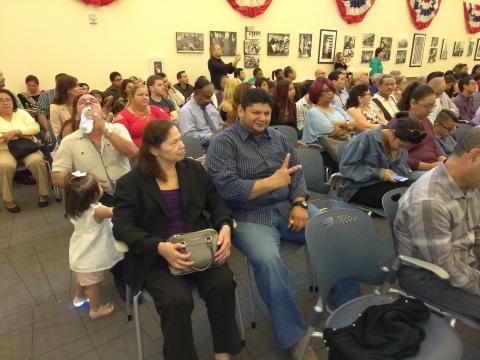 Jorge Campos and Hilda Garcia Casado at Myriam Norman Citizenship Ceremony 8-11-2017