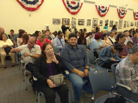 Jorge Campos and Hilda Garcia Casado at Myriam Norman Citizenship Ceremony 8-11-2017