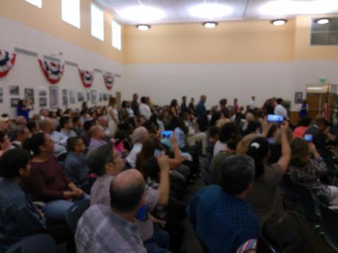 Federal Representatives Talking to the Group 8-11-2017