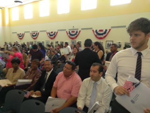 Proud Myriam Norman Showing Off Her Citizenship Certificate 8-11-2017