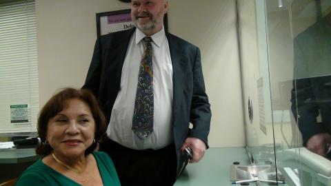 Ronald and Myriam Norman at Coral Gables Courthouse on August 25th, 2011 
