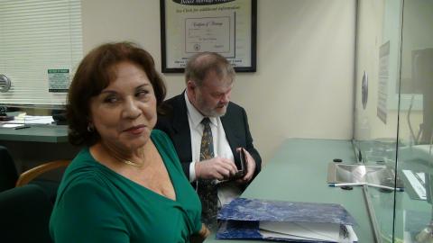 Ronald and Myriam Norman at Coral Gables Courthouse on August 25th, 2011 
