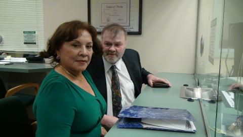 Ronald and Myriam Norman at Coral Gables Courthouse on August 25th, 2011 