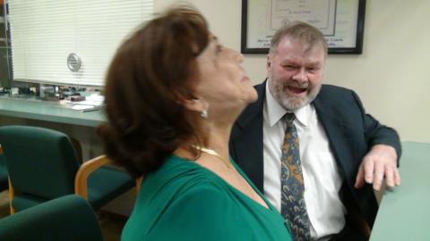 Ronald and Myriam Norman at Coral Gables Courthouse on August 25th, 2011 