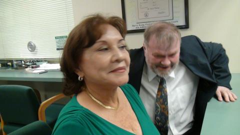 Ronald and Myriam Norman at Coral Gables Courthouse on August 25th, 2011 