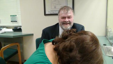 Ronald and Myriam Norman at Coral Gables Courthouse on August 25th, 2011 