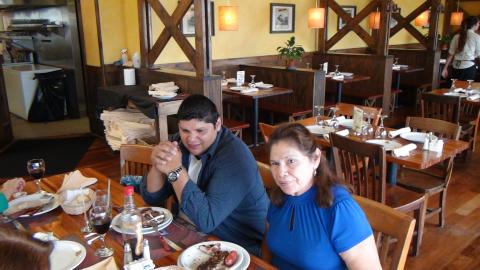 Hilda Casado and Jorge Campos at the Argentina Restaurant in Bayside Market Place