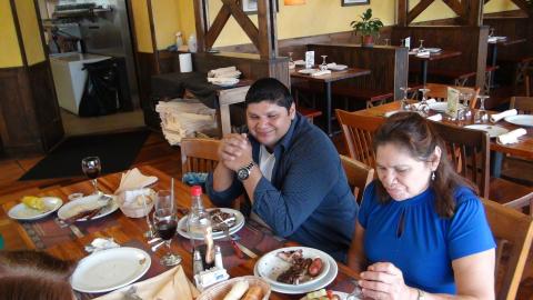 Hilda Casado and Jorge Campos at the Argentina Restaurant in Bayside Market Place