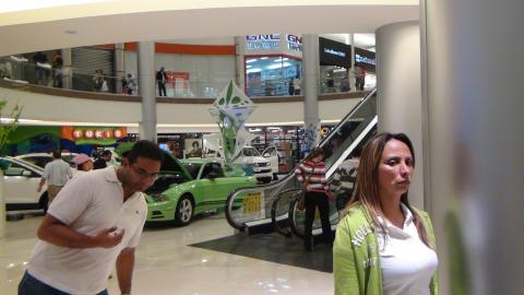 Cars In Shopping Mall