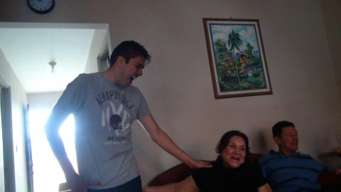 Freddy Garcia Jr., Myriam Norman and Jorge Quiros