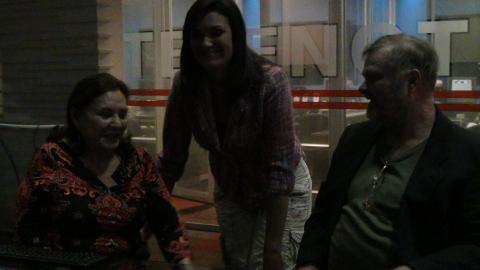 Myriam, Ronald Norman with Channel 7 News Anchor