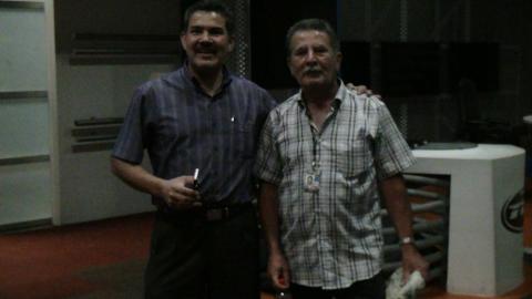 Freddy Garcia Sr. and Channel 7 Producer
