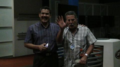 Freddy Garcia Sr. and Channel 7 Producer