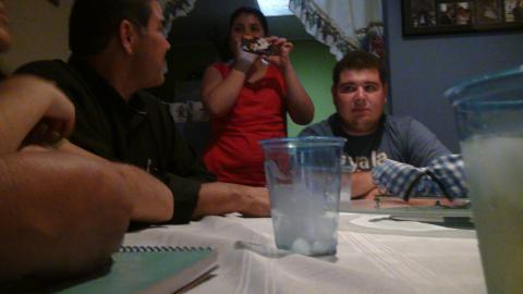 Freddy Garcia Sr., Ana Virginia Castellon Sanchez and Ali Sanchez