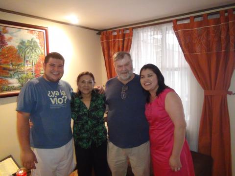 Ali and Ana Virginia Sanchez and Ronald and Myriam Norman