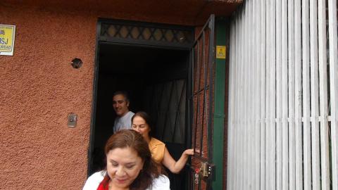 Jasmin, Her Son and Myriam Norman As We Were Leaving
