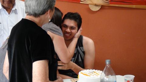 The Cake and a Hug From Freddy Garcia Jr.'s Sister