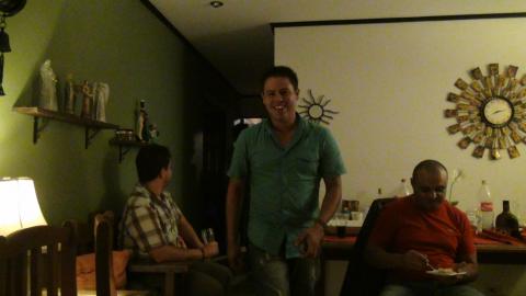Steven Strasburger With Party Guests