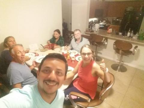 Diego Calvo Quiros, Laura Vargas, Alvaro Morera, Rita Angulo, Myriam Norman and Ronald Norman 8-14-2018-Lg