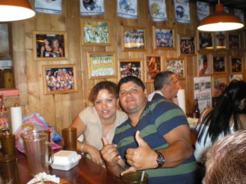 Jorge and JoAnna Campos at Hooter's 10-31-2009
