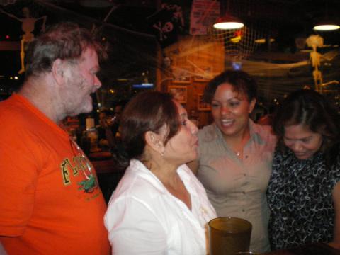 Ronald and Myriam Norman, JoAnna Campos and Hilda Casado