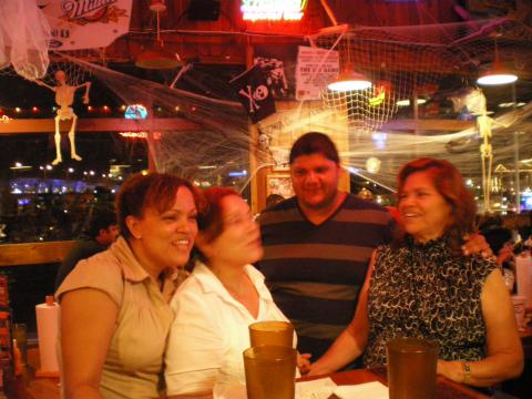 JoAnna and Jorge Campos with Myriam Norman and Hilda Casado 10-31-2009