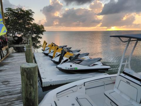Jetskis at Gilbert's Resort 2-24-2018