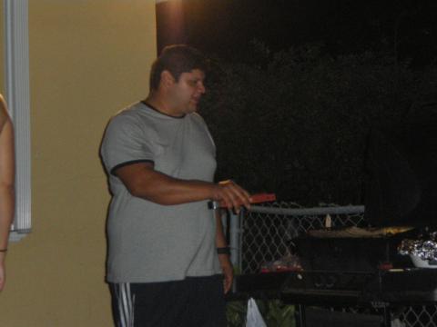 Jorge Campos BBQing