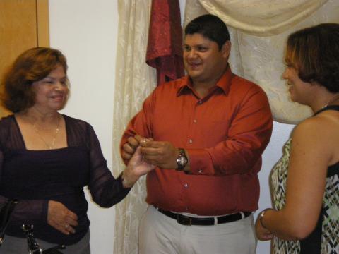 Jorge, JoAnna Campos and Jorge's Mother Hilda Casado