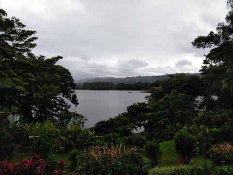View of the lake from the Restaurante La Casona Del Cafetal  
