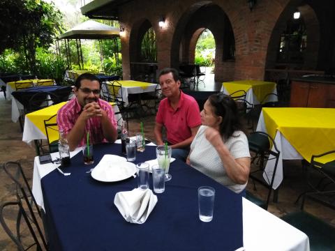 Restaurante La Casona Del Cafetal   With Myriam Norman, Jorge Quiros and Josue Calderon Munoz