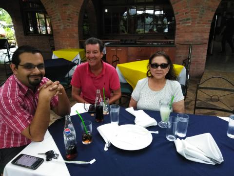 Restaurante La Casona Del Cafetal With Myriam Norman, Jorge Quiros and Josue Calderon Munoz