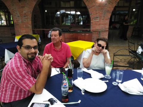 Restaurante La Casona Del Cafetal With Myriam Norman, Jorge Quiros and Josue Calderon Munoz