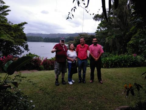 Restaurante La Casona Del Cafetal Lake View with Ronald and Myriam Norman, Jorge Quiros and Josue Calderon Munoz