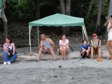 Manuel Antonio Beach, Costa Rica With Myriam Norman, Steven Strasburger, Marjorie Soto, Marilyn Soto, Nicole Soto and Isaac Soto