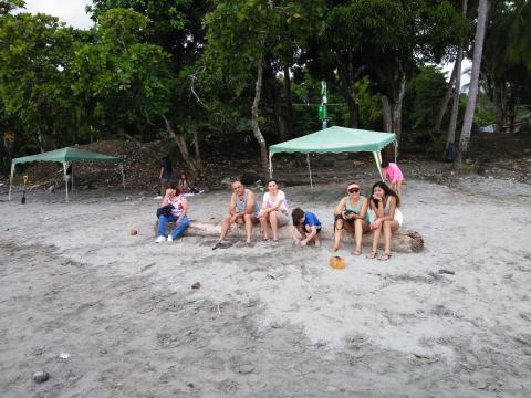 Manuel Antonio Beach, Costa Rica With Myriam Norman, Steven Strasburger, Marjorie Soto, Marilyn Soto, Nicole Soto and Isaac Soto