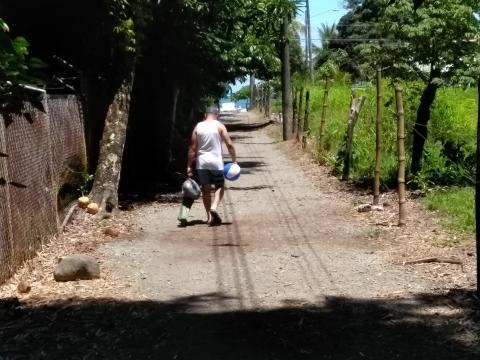 Steven Strasburger on the Path From the Main Street to the Parque Nacional Manuel Antonio Park, Costa Rica