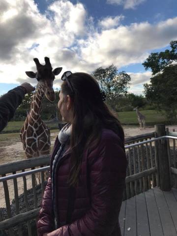 Marjorie Soto With Her New Friend at the Miami Zoo 1-3-2018