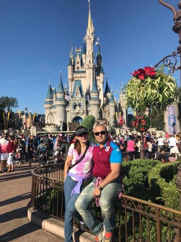 Marjorie Soto-Steven Strasburger at Universal Studios 12-26-2017