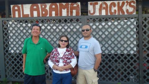 Myriam Norman-Jorge Quiros and Steven Strasburger at Alabama Jacks 1-4-2015 (3)
