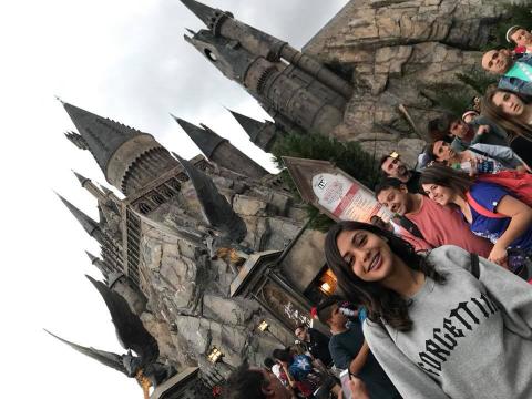 Nicole Soto at the Universal Castle  12-26-2017