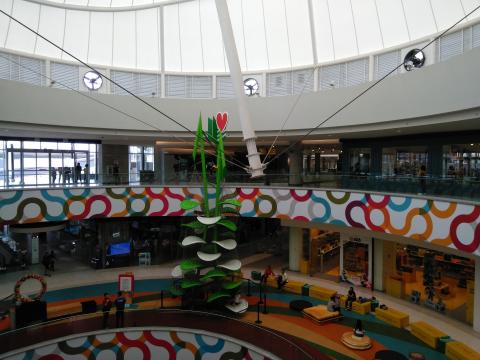 Mall Oxigeno 3rd Floor looking at the second and third floor walkways