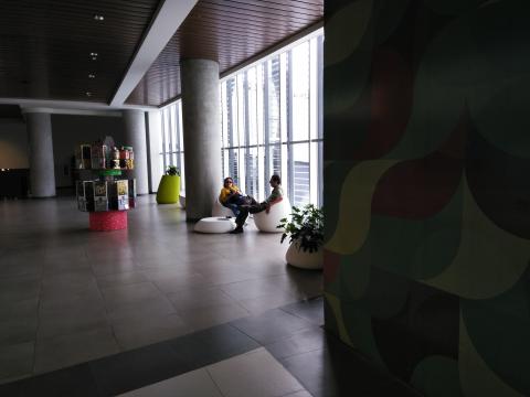 Mall Oxigeno 3rd Floor Lobby with Myriam Norman and Jorge Quiros
