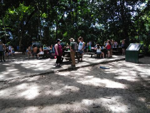 Pacific Ocean Beach Picnic Area With Steven Strasburger Located at Parque Nacional Manuel Antonio Park Costa Rica