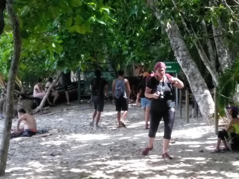 Pacific Ocean Beach Area Located at Parque Nacional Manuel Antonio Park Costa Rica