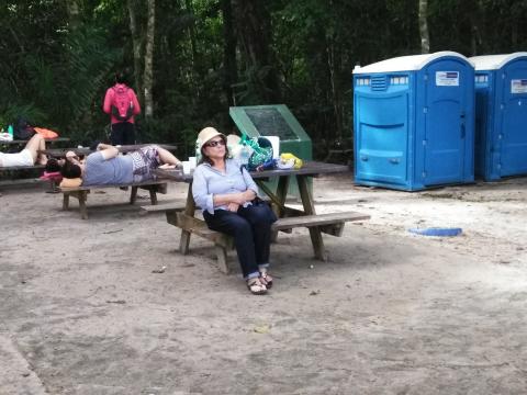 Myriam Norman at the Pacific Ocean Beach Picnic Area Located at Parque Nacional Manuel Antonio Park Costa Rica