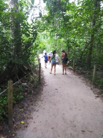 Steven Strasburger, Myriam Norman, Nicole Soto, Marilyn Soto and Isaac Soto on the Return Path to the Entrance to the Parque Nacional Manuel Antonio Park in Costa Rica
