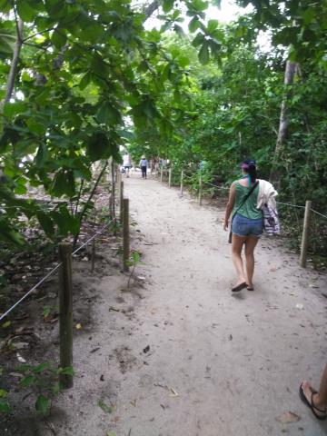 Steven Strasburger and Myriam Norman on the Return Path to the Entrance to the Parque Nacional Manuel Antonio Park in Costa Rica